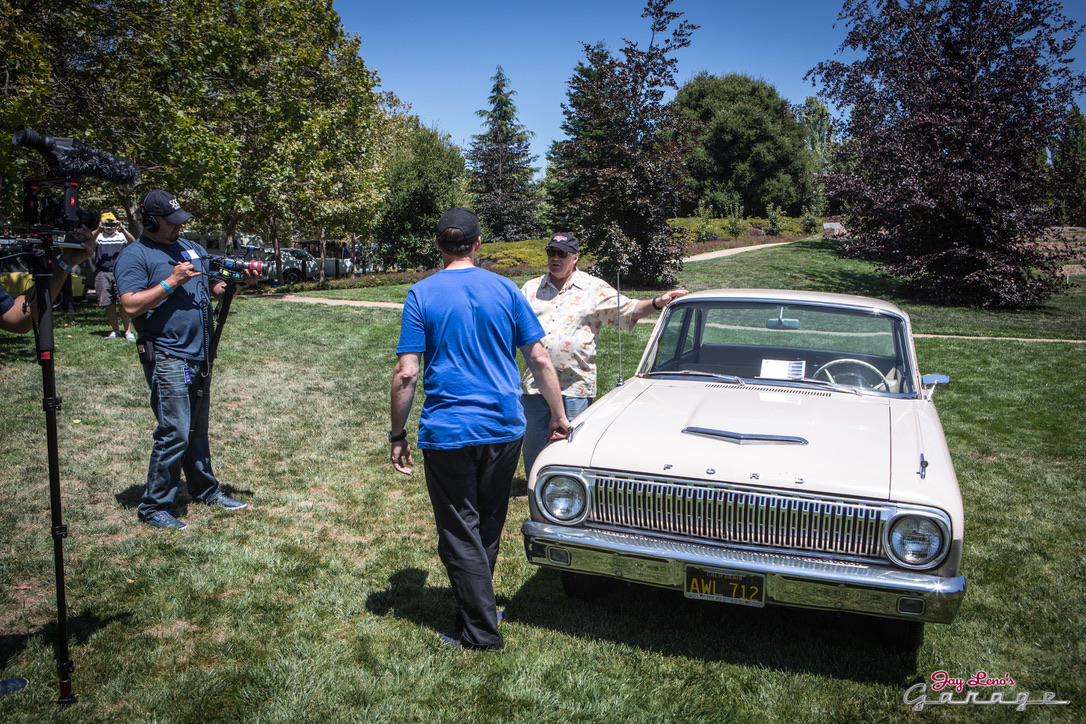 ON SET AT JAY LENO'S GARAGE — CAR SHOW