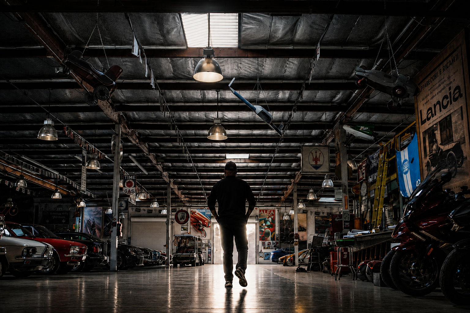 JAY LENO'S GARAGE - THE BIG DOG GARAGE AT FIRST LIGHT
