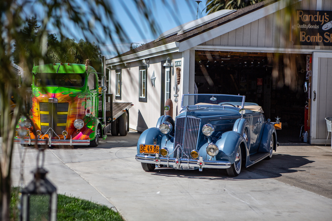 RANDY'S BOMB SHOP — THE '36 PACKARD AND THE COE HAULER