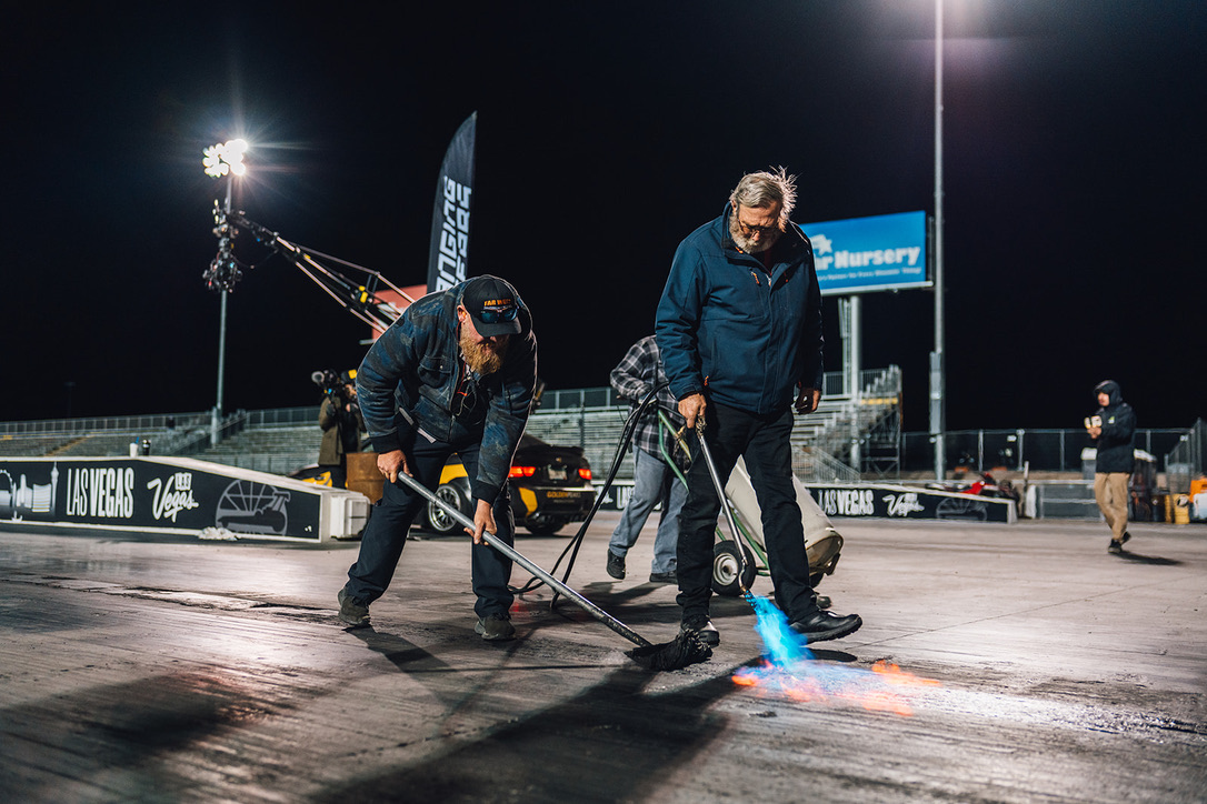 TRACK PREP — DRYING AND TREATING THE SURFACE BETWEEN NIGHT RUNS