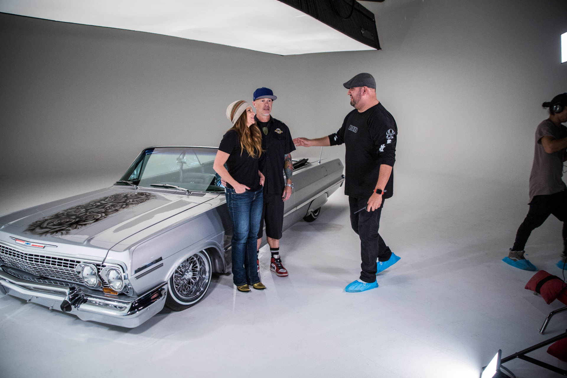 LOWRIDER ROLL MODELS — DIRECTING TALENT ON THE CYC WITH THE '63 IMPALA