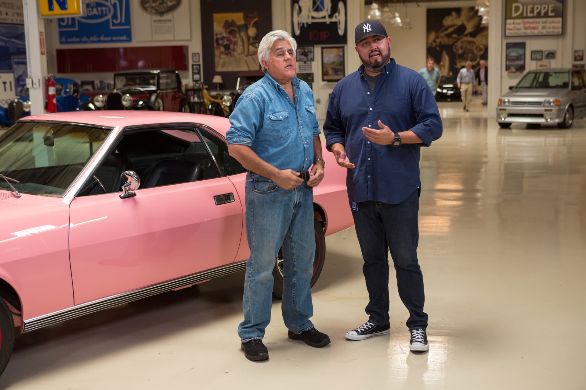 JAY LENO'S GARAGE — ON CAMERA IN THE GARAGE