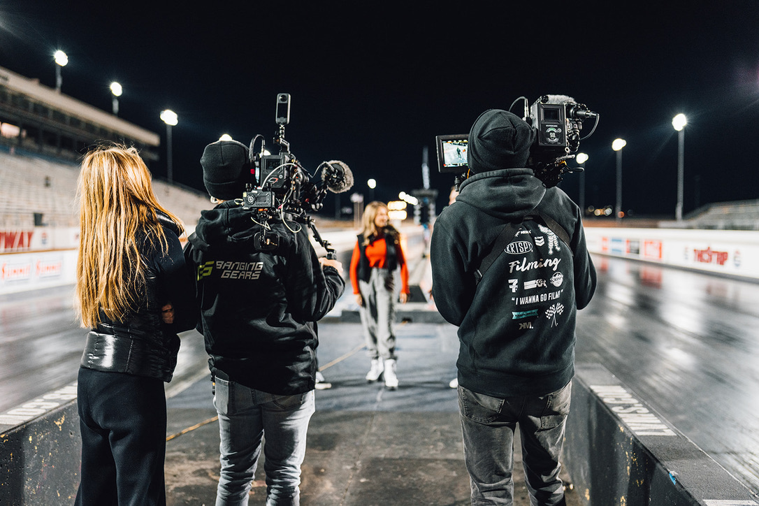 NIGHT SHOOT AT THE DRAG STRIP — COVERING THE HOST WALK-UP WITH TWO CAMERAS