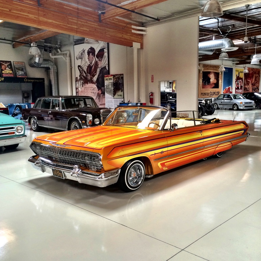 '63 IMPALA CONVERTIBLE INSIDE THE BIG DOG GARAGE