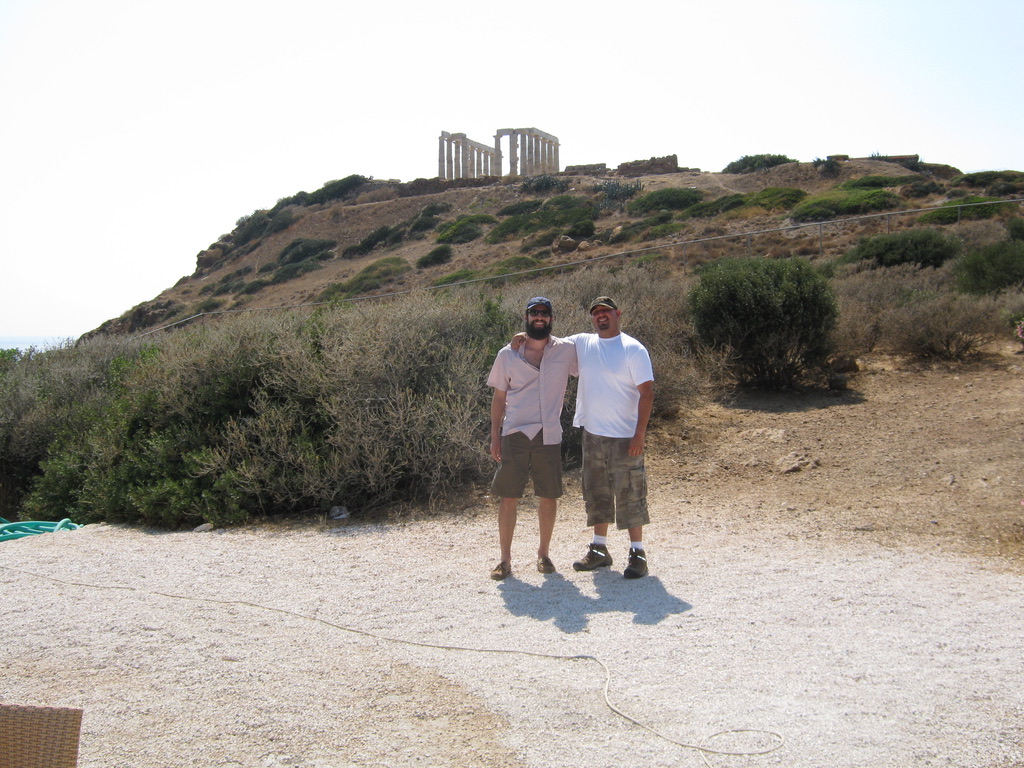 ON LOCATION IN GREECE — WITH THE DIRECTOR AT THE TEMPLE OF POSEIDON