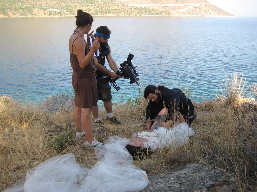 ON SET IN GREECE — SHOOTING THE SEASIDE SEQUENCE