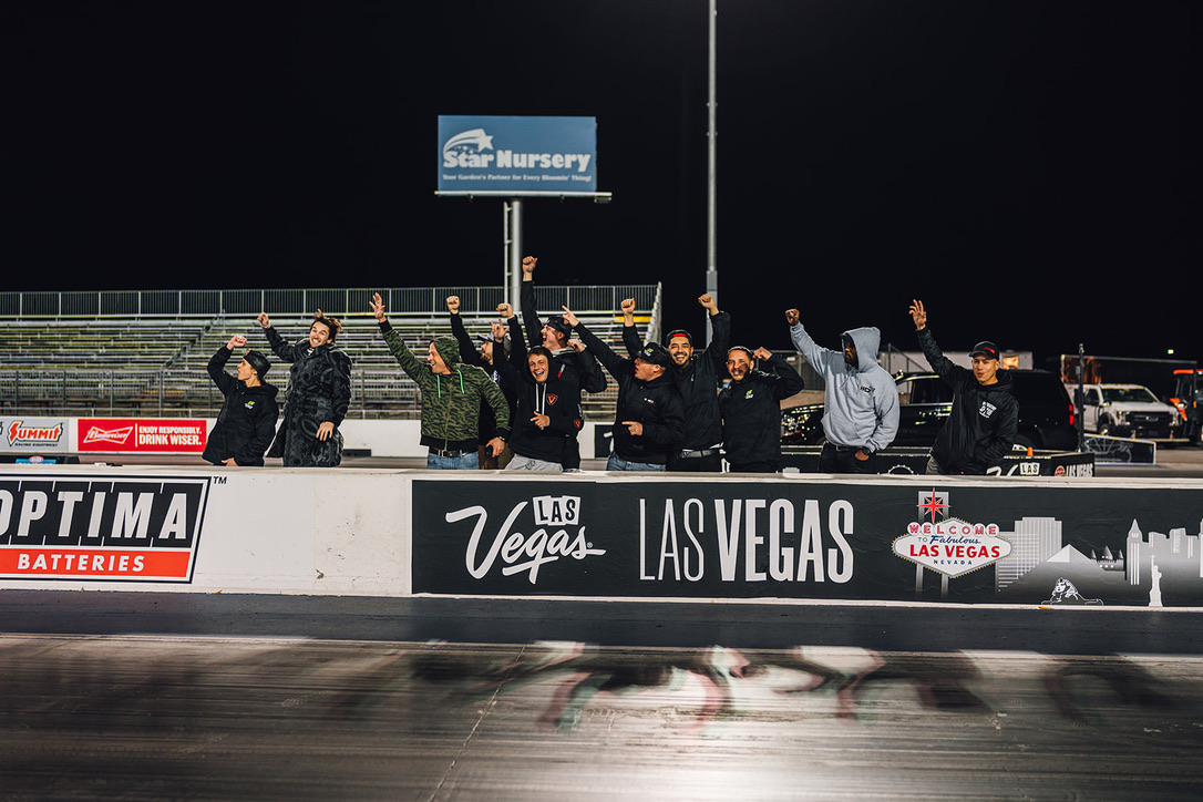 NIGHT AT THE STRIP — THE CREW CALLS A WINNING PASS