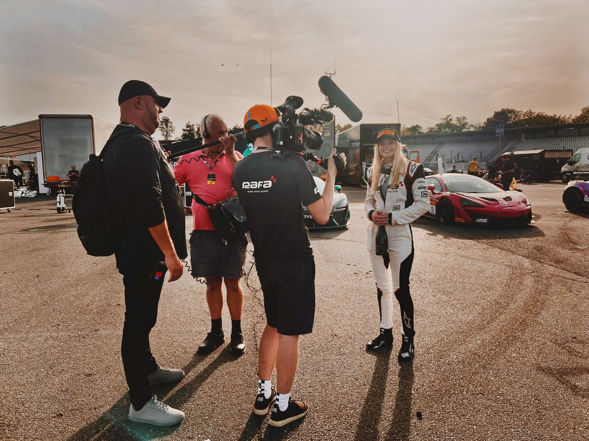 ON TRACK FOR THE DOCUMENTARY SERIES AGAINST ALL ODDS IN BARCELONA