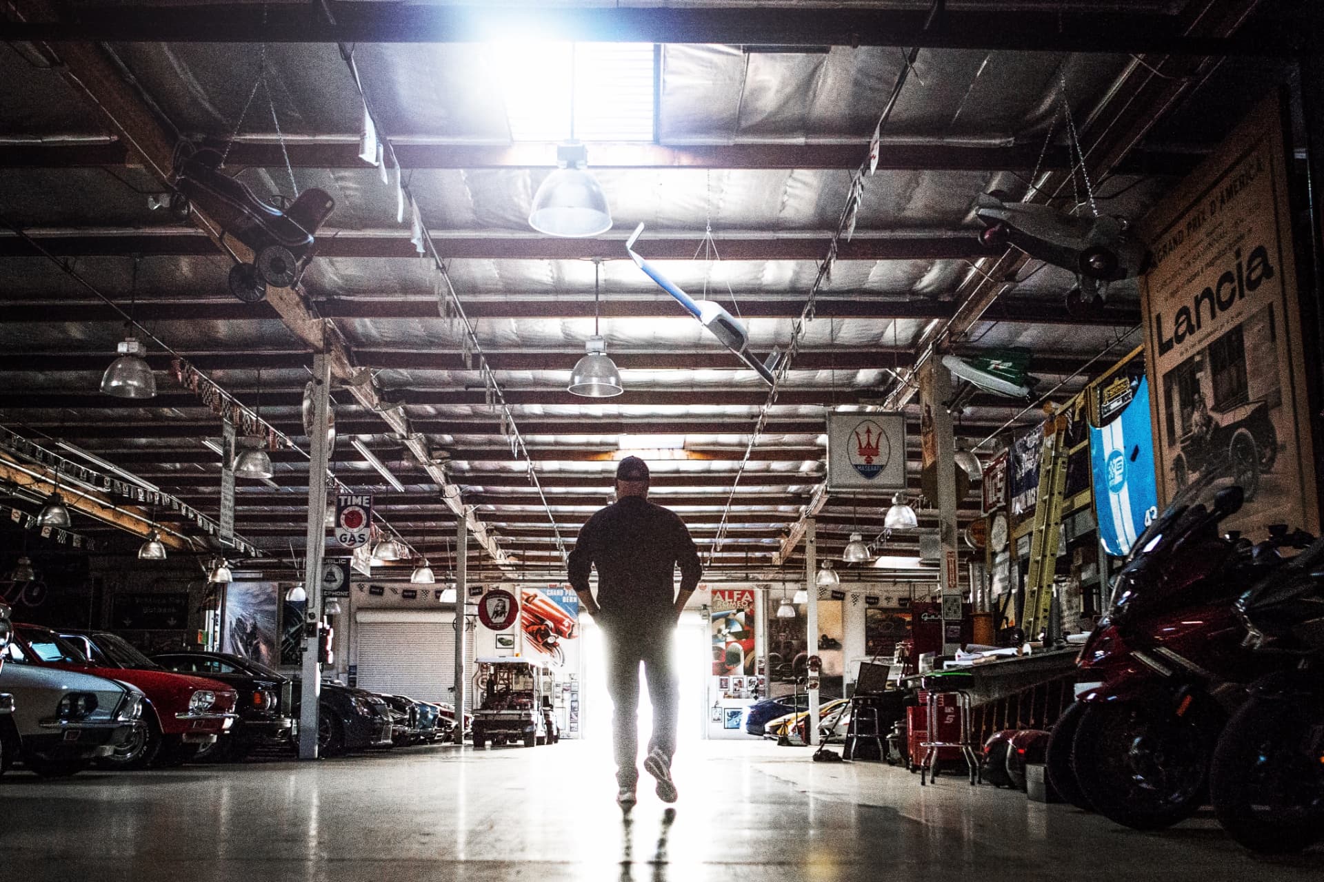 JAY LENO'S GARAGE - THE BIG DOG GARAGE AT FIRST LIGHT
