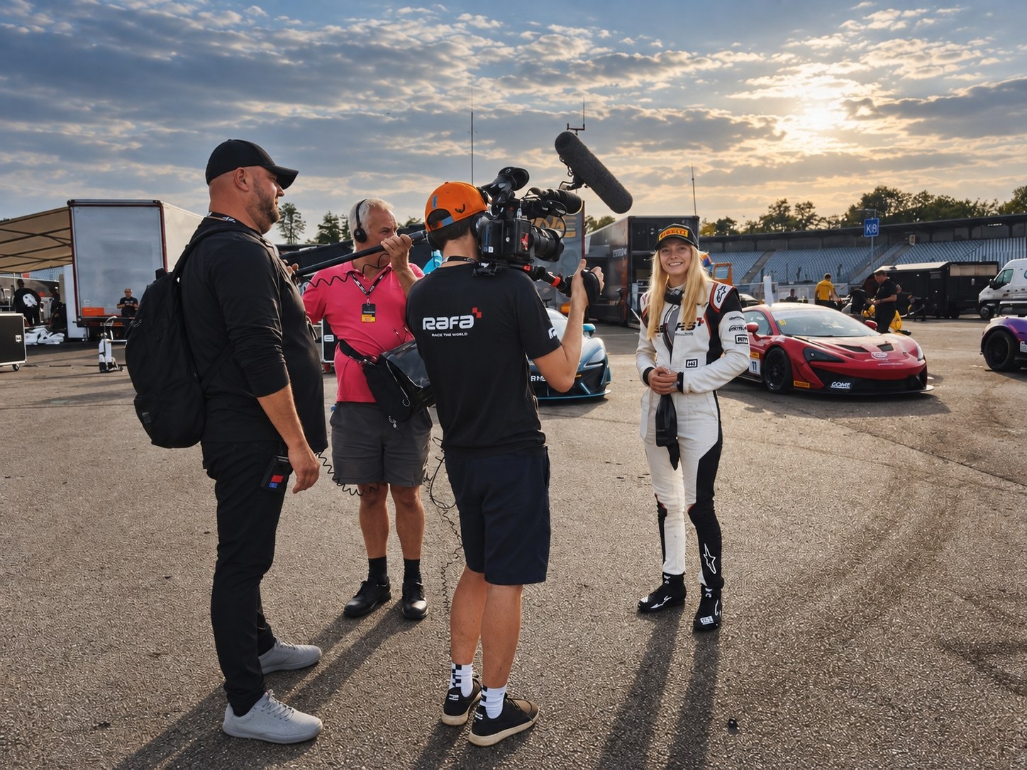 ON TRACK FOR THE DOCUMENTARY SERIES AGAINST ALL ODDS IN BARCELONA